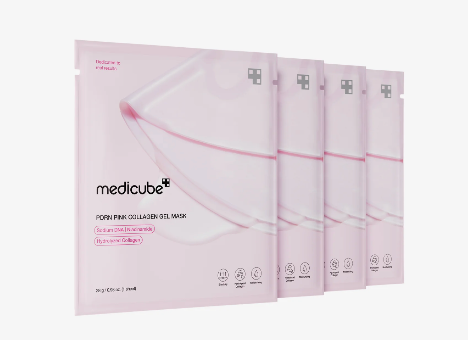 Medicube – PDRN Pink Collagen Gel Mask pack 4 masques