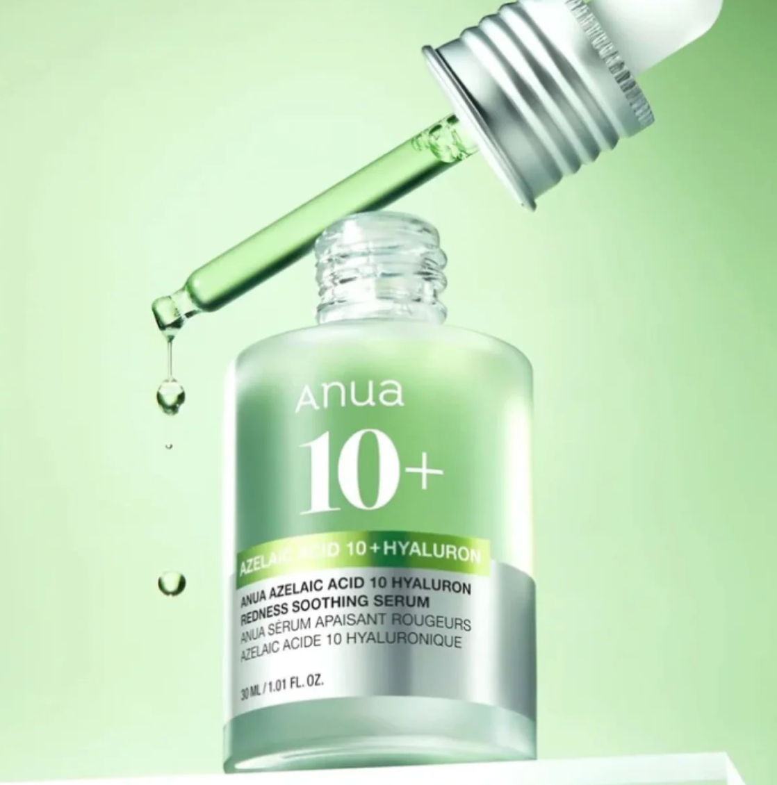 Anua Azelaic Acid 10% Hyaluron Redness Soothing Facial Serum for Sensitive Skin