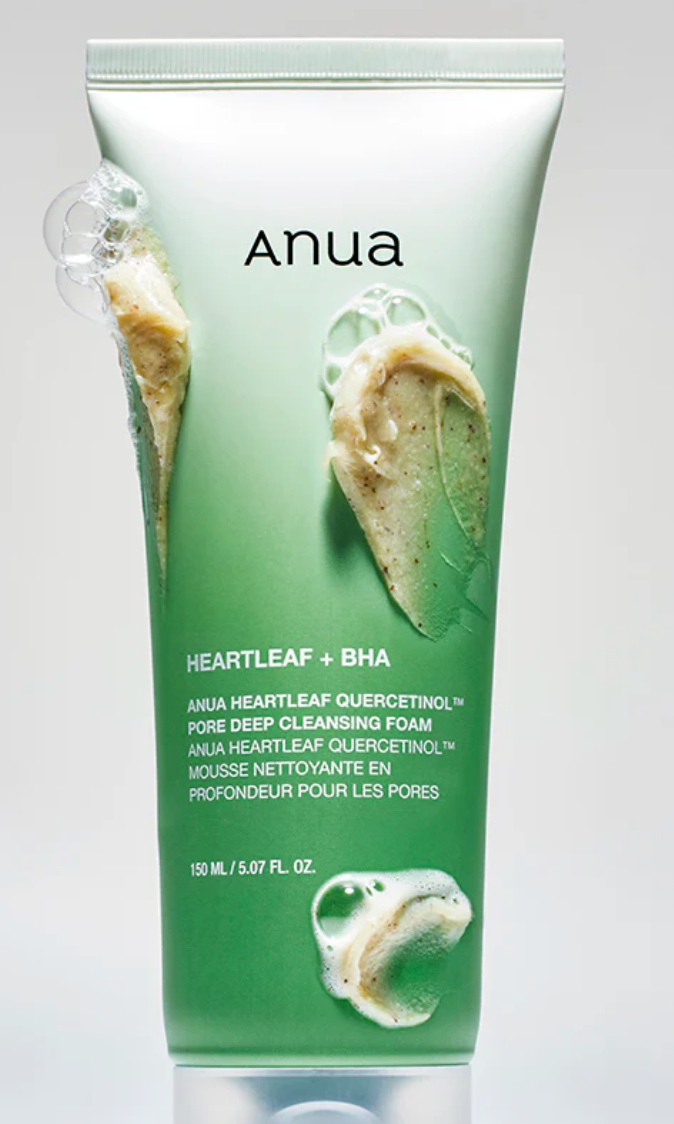 Anua Heartleaf Quercetinol Pore Deep Cleansing Foam 150ml 5.07 Fl.Oz